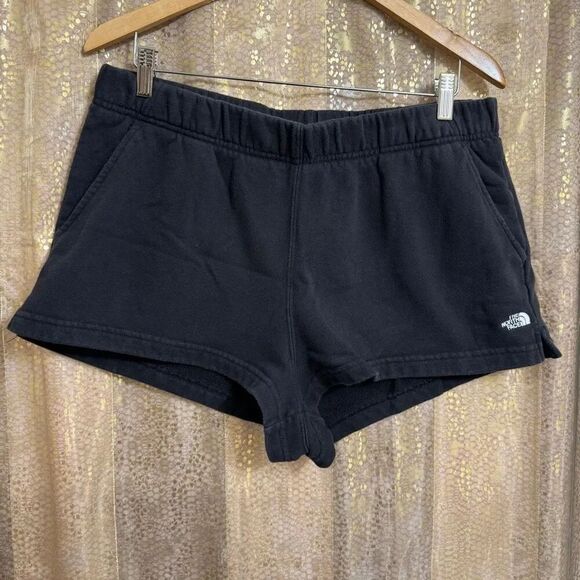 The North Face Pants - The North Face Black Half Dome Logo Fleece Lounge Cozy Shorts XL